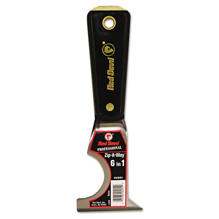 Red Devil Zip-A-Way 6 in-1 Painter's Tool, Nylon Handle 4251